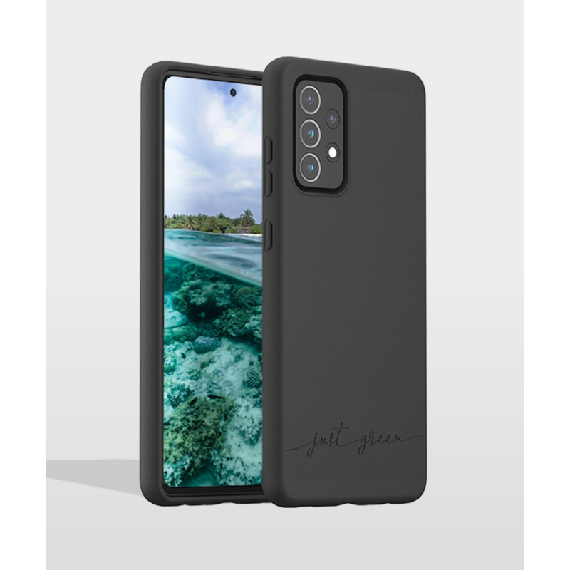 Samsung Galaxy A52 5G / A52s Biodegradable Case Black Just Green