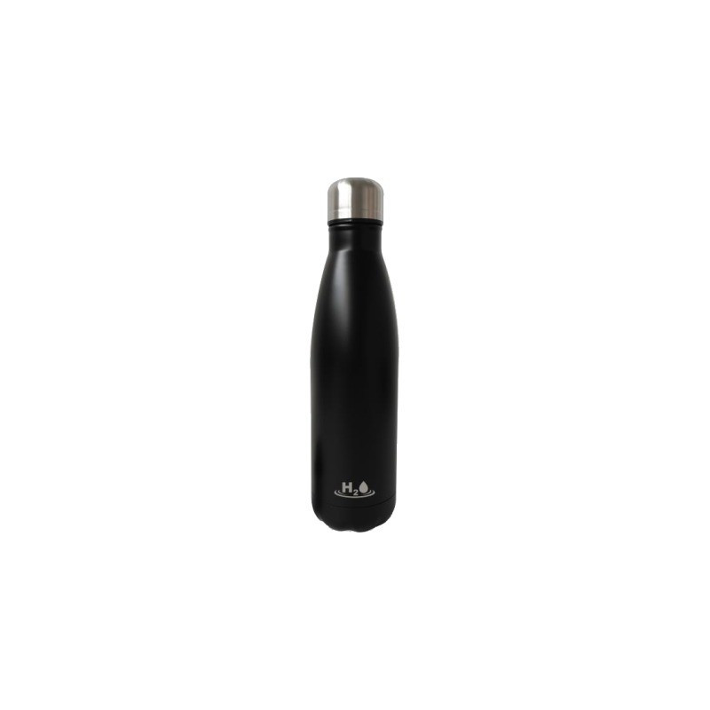 Bouteille isotherme Inoxydable H2O 750 ml Noir Puro