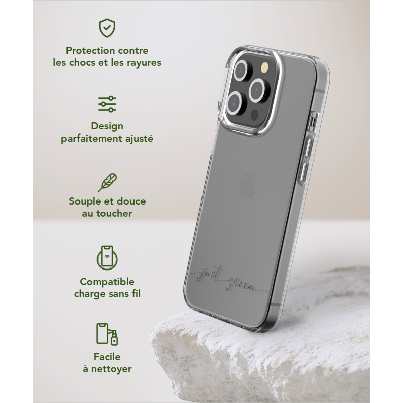 Coque iPhone 13 Pro Infinia Transparente - 100% Plastique recyclé