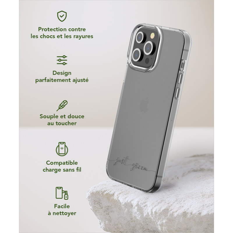 Coque iPhone 13 Pro Max Infinia Transparente - 100% Plastique recyclé