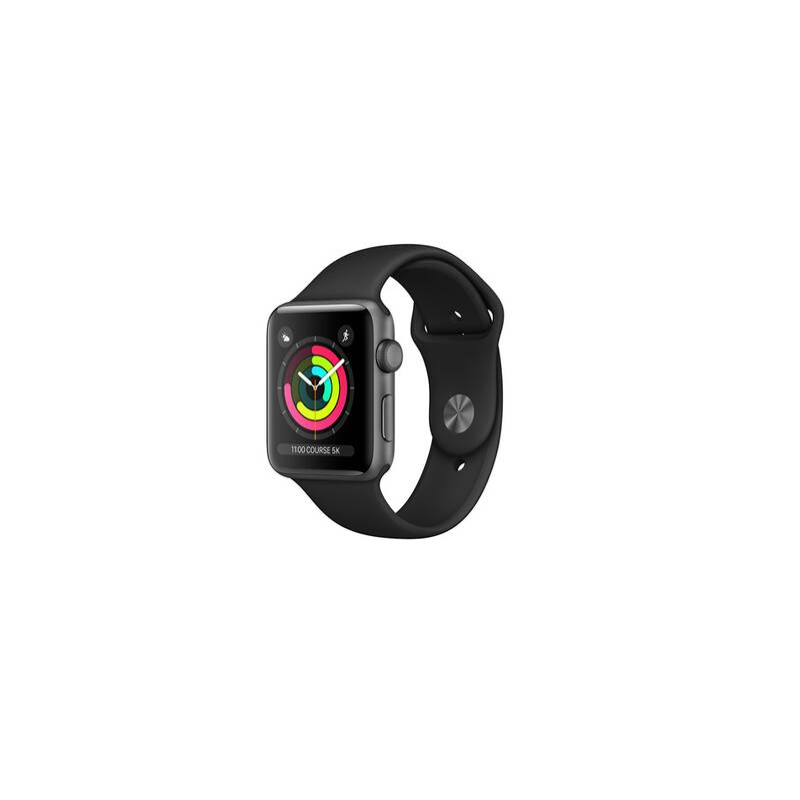 Apple Watch Series 3 reconditionnée 42mm - Space Gray / Black - Renewd