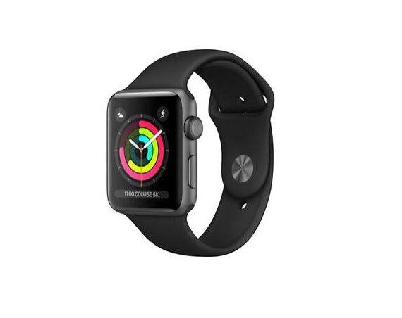 Apple Watch Series 3 GPS 42 mm - Aluminium Noir - Bracelet Sport Noir