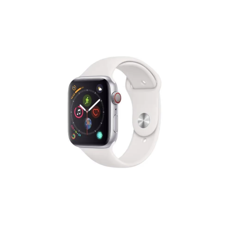 Apple Watch Series 4 reconditionnée 44 mm - Silver / White - Renewd