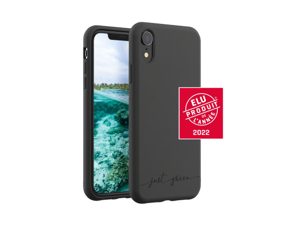 Apple iPhone XR biodegradable black case Just Green