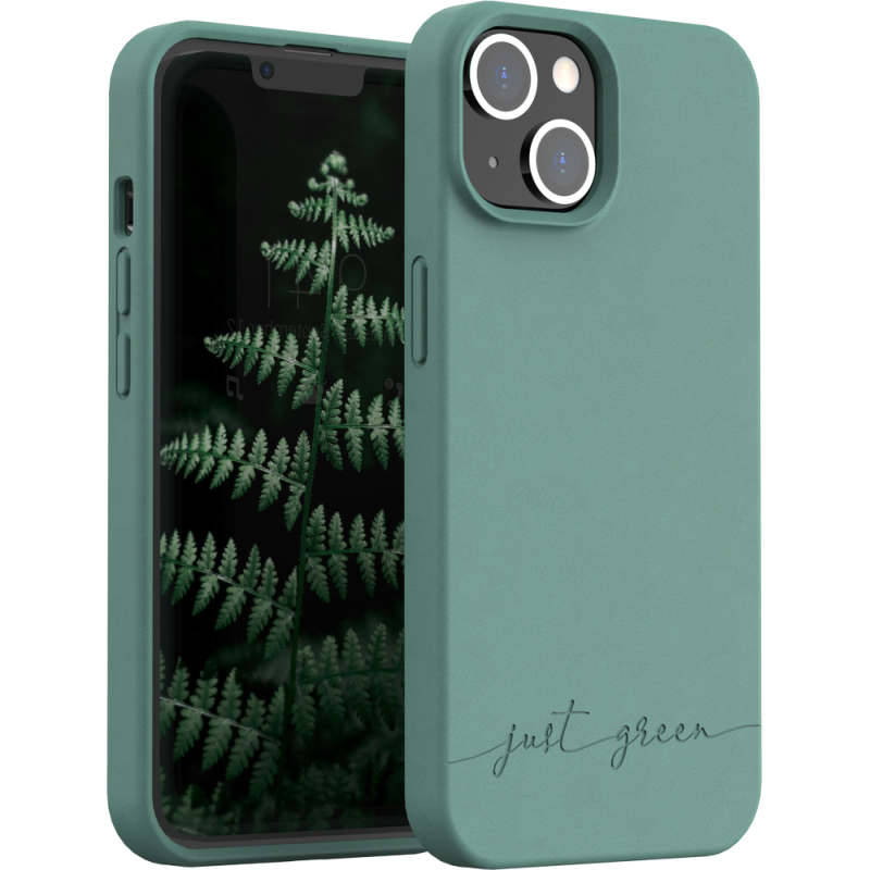 Coque iPhone 14 Natura Night Green - Eco-conçue Just Green