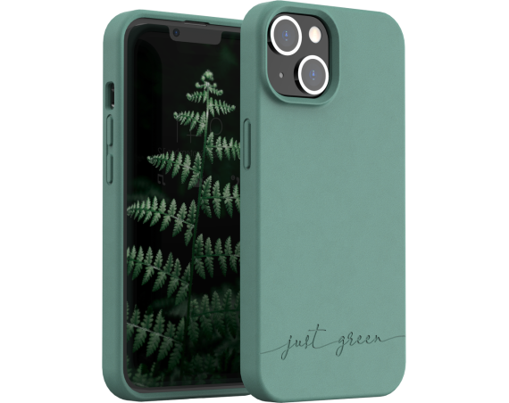 Coque iPhone 14 Natura Night Green - Eco-conçue Just Green