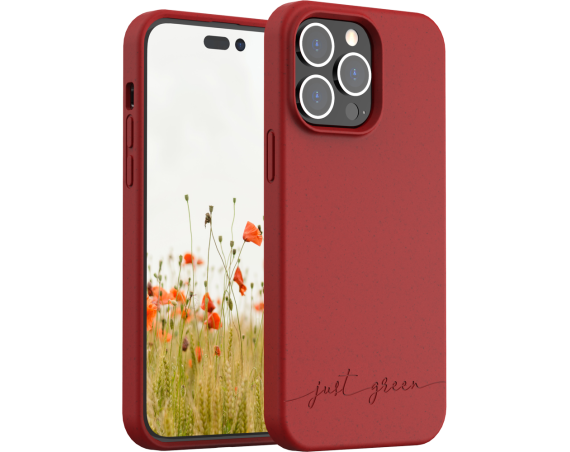 Coque iPhone 14 Pro Max Natura Rouge - Eco-conçue Just Green