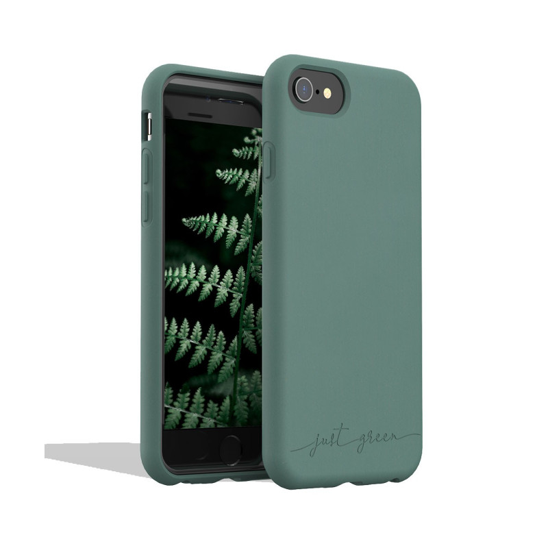 Coque iPhone SE 2022/SE/8/7/6S/6 Natura Night Green - Eco-conçue Just Green