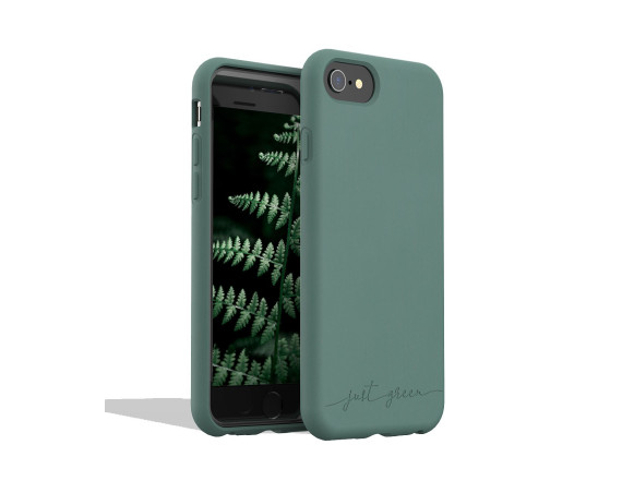 Apple iPhone SE (2020)/8/7/6S/6 biodegradable green case Just Green