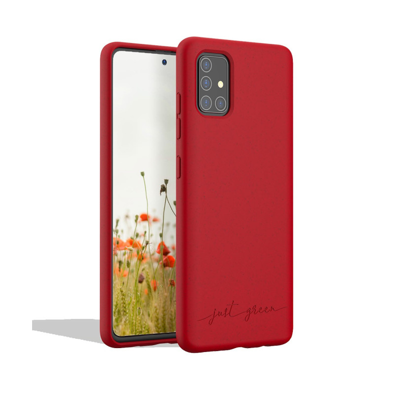 Samsung Galaxy A51 biodegradable red case Just Green