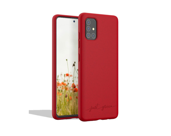 Samsung Galaxy A51 biodegradable red case Just Green