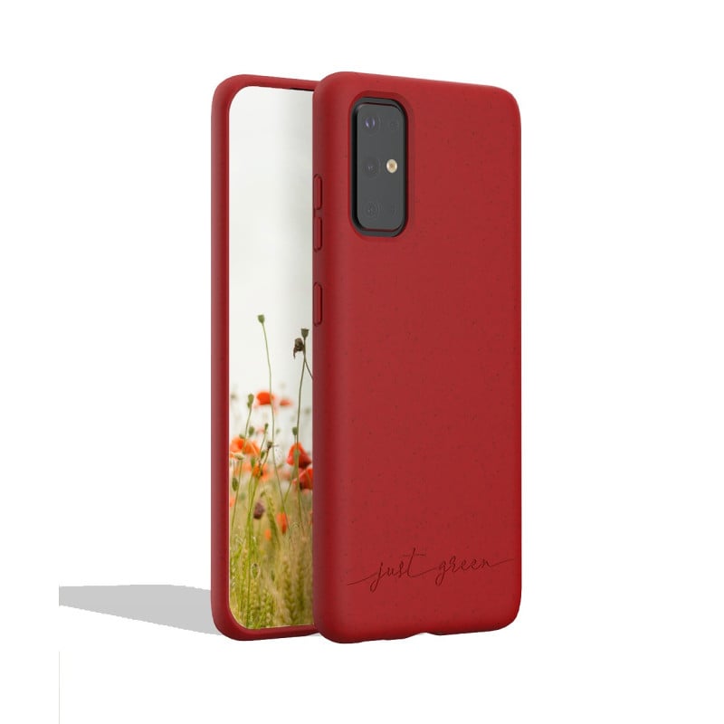 Samsung Galaxy S20 biodegradable red case Just Green