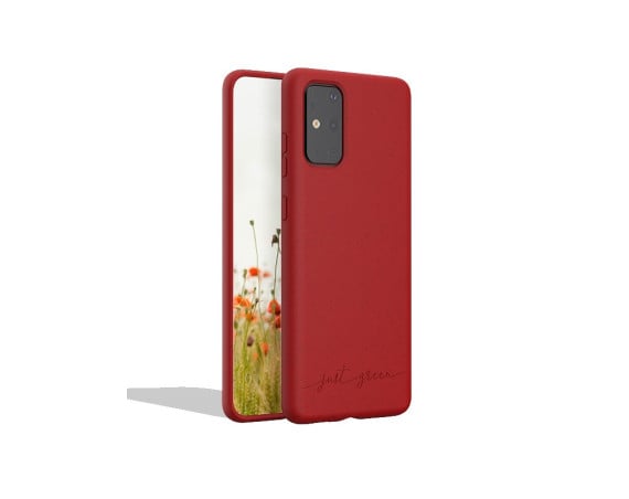 Samsung Galaxy S20+ biodegradable red case Just Green