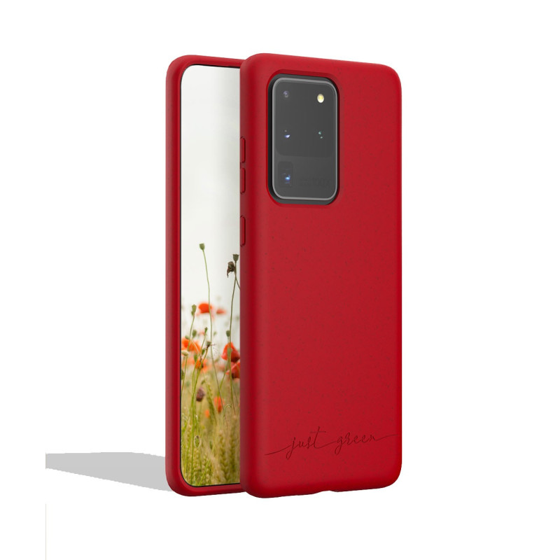 Samsung Galaxy S20 Ultra biodegradable red case Just Green