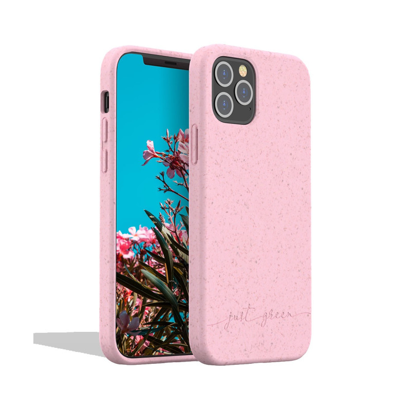 Coque iPhone 12 / 12 Pro Natura Baby Pink - Eco-conçue Just Green