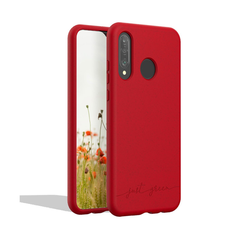 Huawei P30 Lite biodegradable red case Just Green