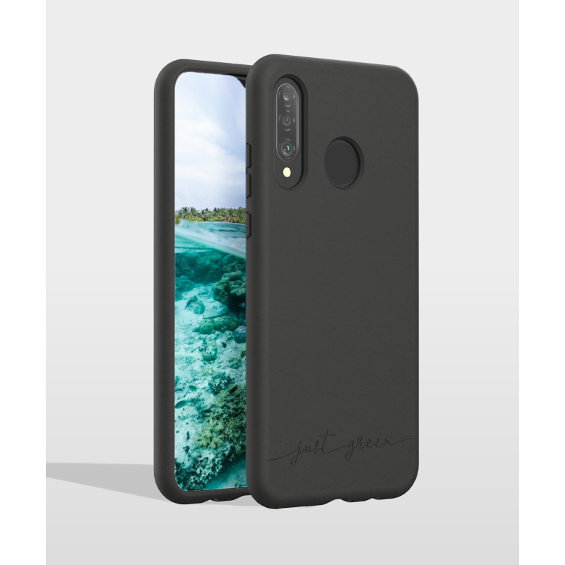 Huawei P30 Lite biodegradable black case Just Green