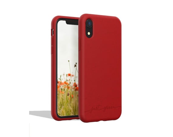 Apple iPhone XR biodegradable red case Just Green
