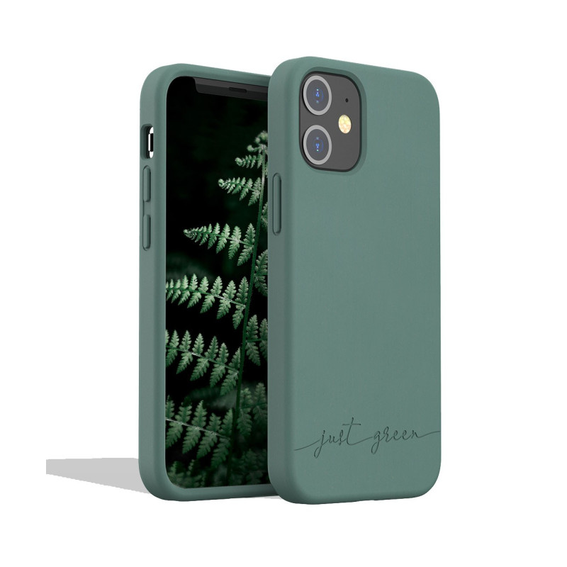 iPhone 12 Mini biodegradable green case Just Green