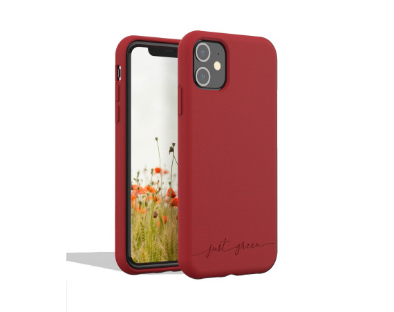 Apple iPhone 11 biodegradable red case Just Green