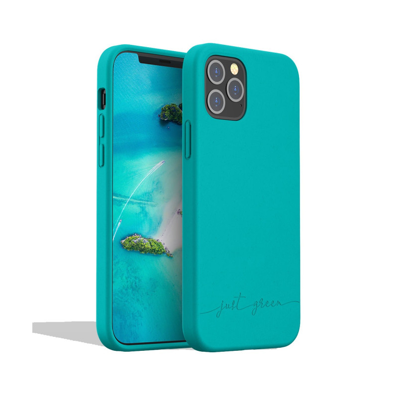 iPhone 12/12 Pro Biodegradable blue case Just Green
