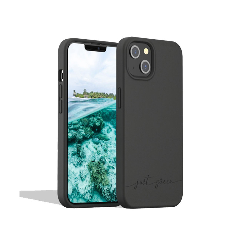 Apple iPhone 13 biodegradable black case Just Green