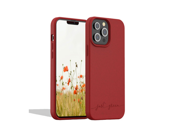 Apple iPhone 13 Pro Max biodegradable red case Just Green