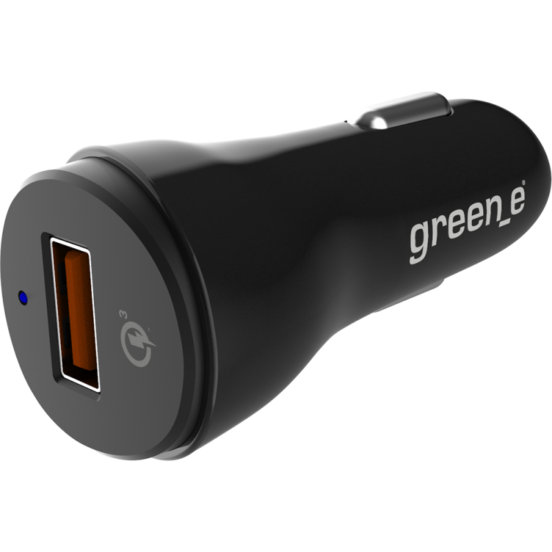 Chargeur allume-cigare Quick Charge noir 3.0 A green_e